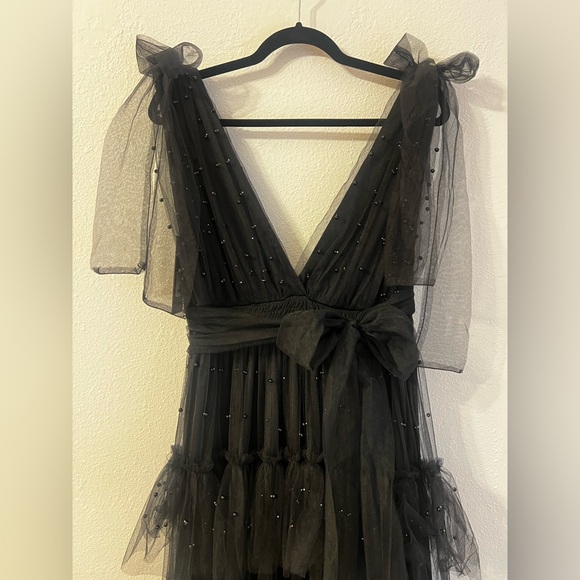 NWTs whimsigoth tulle tiered dress with ruffles and bows XL - Picture 3 of 9